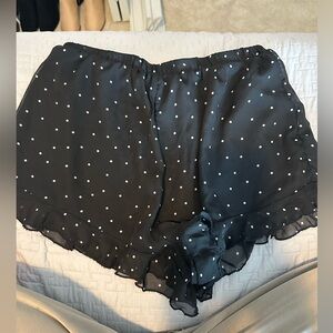 Women's Black Polka Dot Shorts